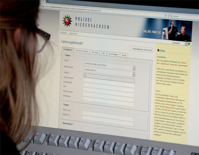 Die Online-Wache hat sich nach Einschätzung der Polizei in Niedersachsen und Bremen unterschiedlich gut bewährt. 