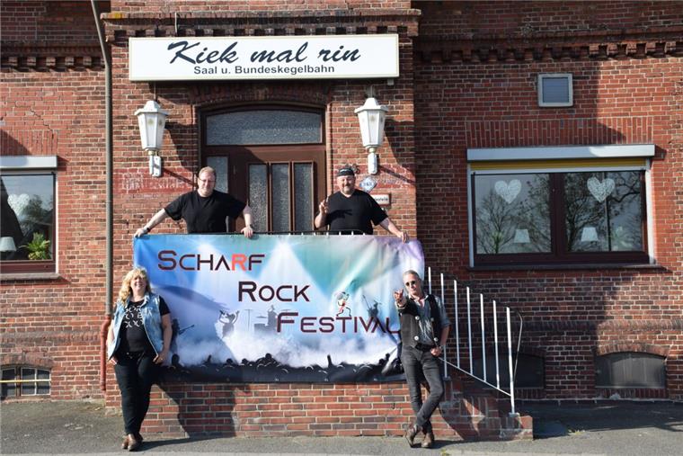 Diese Bands spielen beim Scha(r)f-Rock-Festival in Stadland Die Organisatoren freuen sich wieder auf viele Rockmusik-Liebhaber.