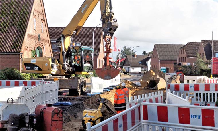 Die Ortsdurchfahrt Neuenwalde wird in drei Bauabschnitten saniert.