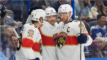 Die Panthers gewannen in der vergangenen Saison das Finale gegen die Edmonton Oilers um Leon Draisaitl.