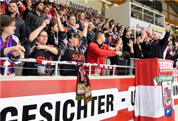 Fans auf einer Tribüne
