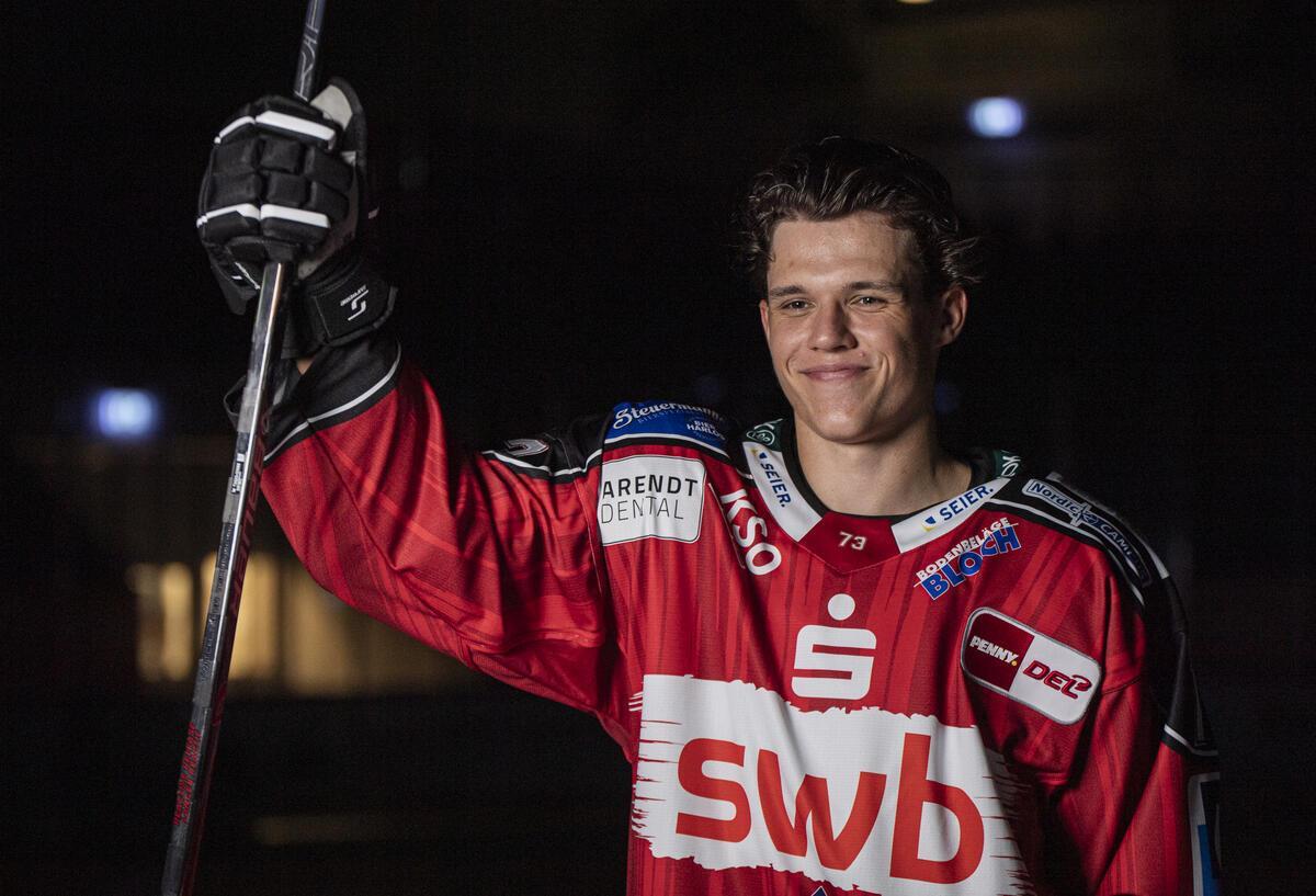 Bennet Roßmy, Nummer 73 der Fischtown Pinguins.