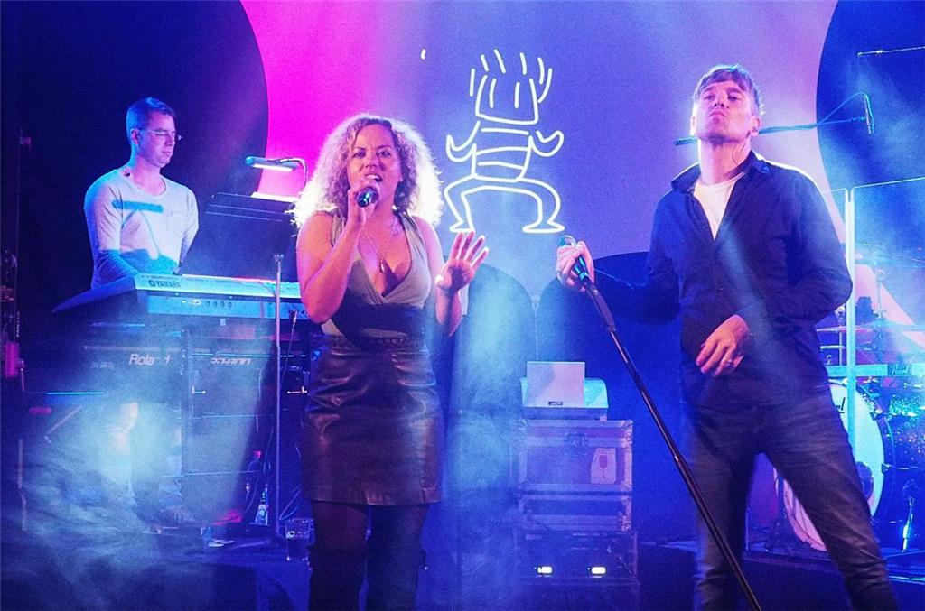 Die "Grace" Sängerin im Rampenlicht am Freitagabend. Foto: Stehn