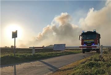 Die Rauchfahne des Moorbrandes, der im September 2018 bei Meppen wütete, war weithin sichtbar.