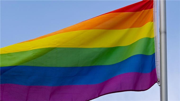 Aus Solidarität: Bürger wollen Dorf mit Fahnen bunt machen Die Regenbogenfahne soll an vielen Häusern hängen. (Symbolbild)