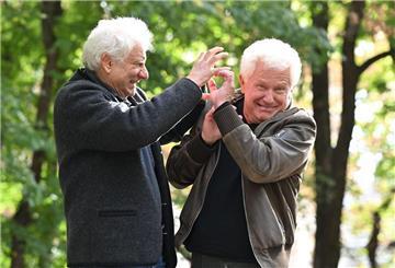 Die Schauspieler Udo Wachtveitl (l)(Kommissar Franz Leitmayr) und Miroslav Nemec (Kommissar Ivo Batic) (Archivbild).