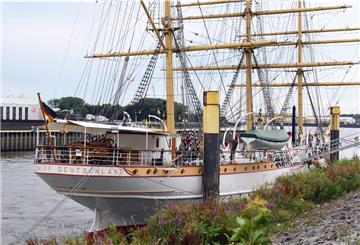 Die „Schulschiff Deutschland“ in Bremen-Vegesack.