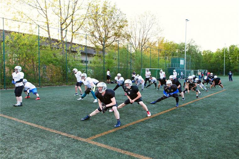 Die Seahawks machen sich bereit für den Gegner.