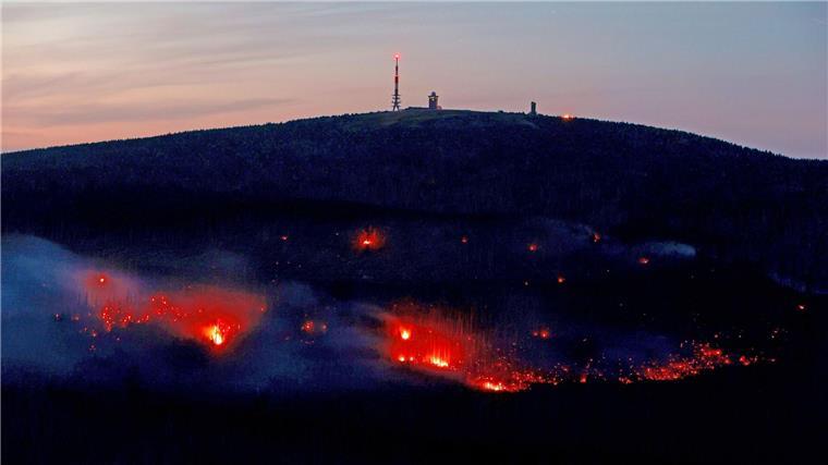 Keine Hinweise auf strafbares Handeln nach Brockenbrand Die Staatsanwaltschaft fand keine Hinweise darauf, dass das Feuer vorsätzlich oder fahrlässig entzündet worden ist. (Archivbild)