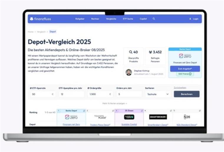 Die besten Broker-Vergleichs-Portale Screenshot