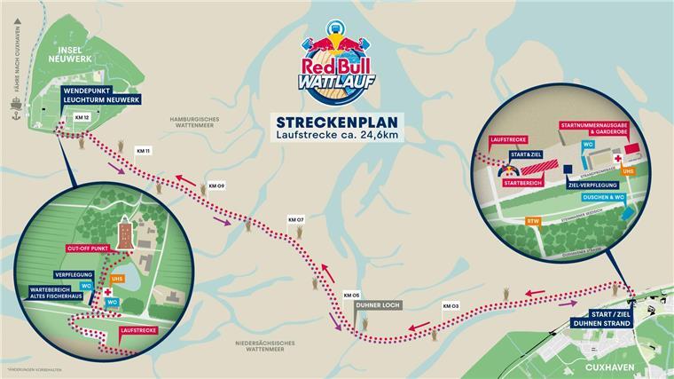 Weltrekordhalter Neuschwander über den Red Bull Wattlauf in Cuxhaven Laufstrecke