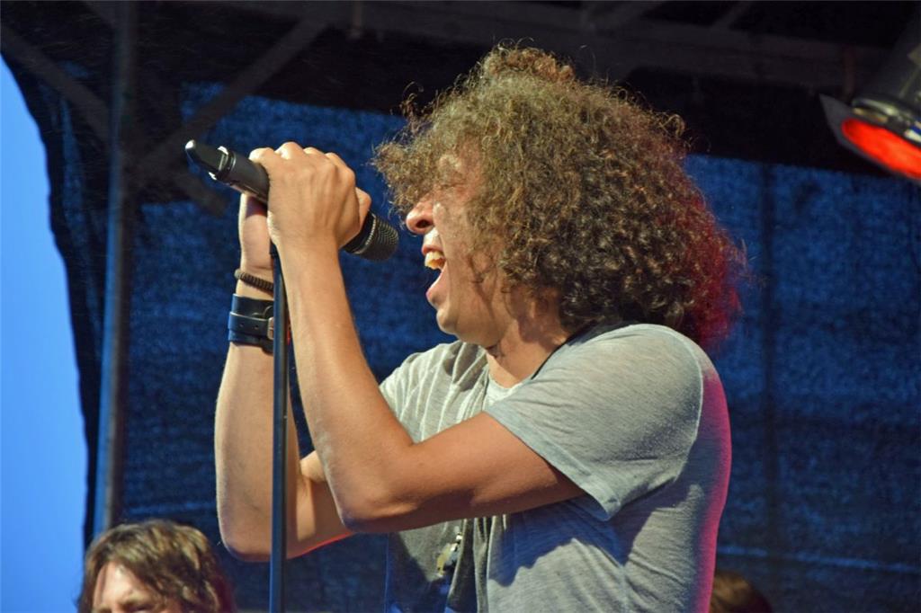 Die Tribute-Band Demons Eye beim Musiksommer im  Schaufenster Fischereihafen. Fo...