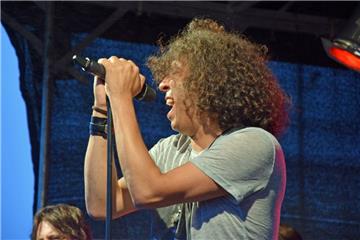 Die Tribute-Band Demons Eye beim Musiksommer im  Schaufenster Fischereihafen. Fo...