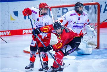Eishockeyspieler auf Eis