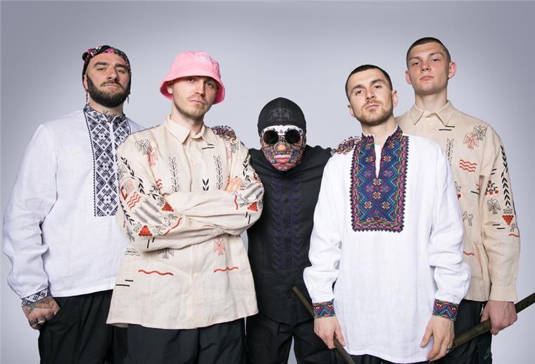 ESC in Turin geht in Finale Die ukrainische Band Kalush Orchestra stammt aus dem Westen des vom russischen Angriffskrieg gezeichneten Landes.