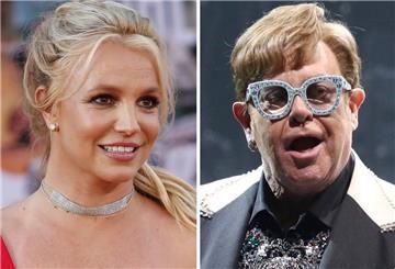 Die Kombo zeigt US-Popstar Britney Spears und den britischen Musiker Elton John.