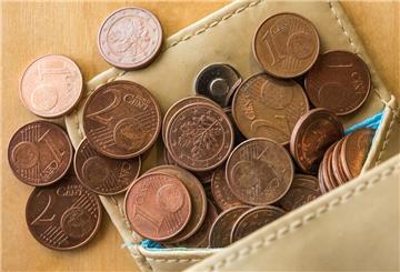 Frisch geprägte Pennies (1-Cent-Münzen).