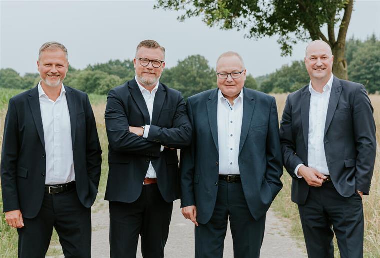 Die Vorstände Frank Koschuth, Sascha Steffen, Uwe Kordes und Jochen Johannsen werden auch die Geschicke des fusionierten Hauses lenken.