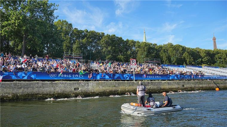 Nach Rennen in der Seine: Drei deutsche Schwimmer erkrankt Die Wasserqualität der Seine sorgte während der Sommerspiele für Probleme.