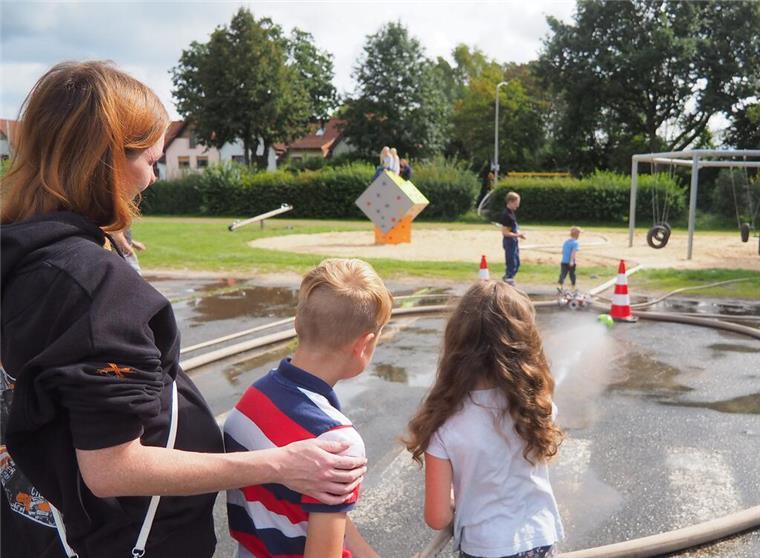 Wasserspiele der Feuerwehr