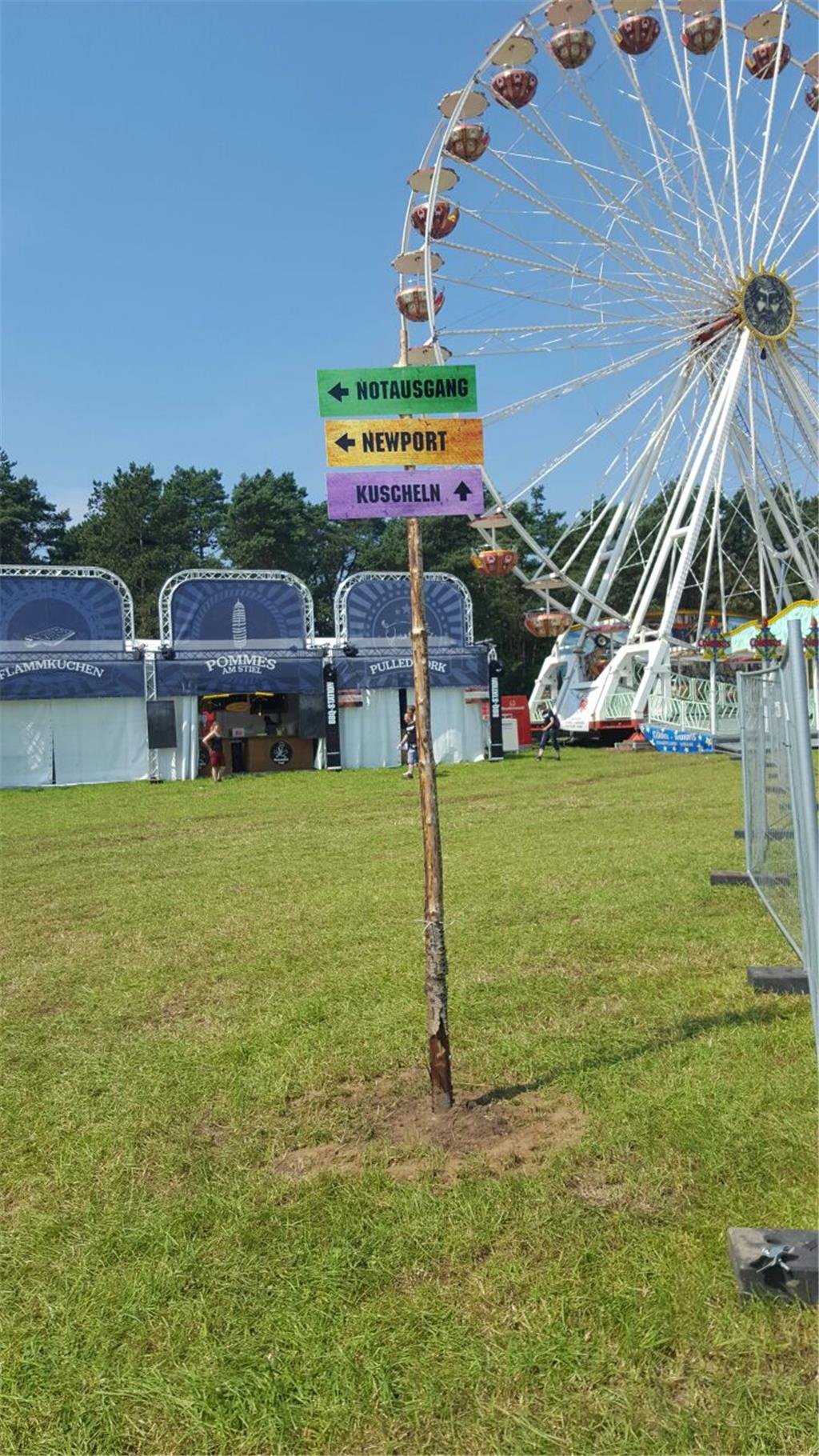 Die Wegweiser stehen auch schon.
