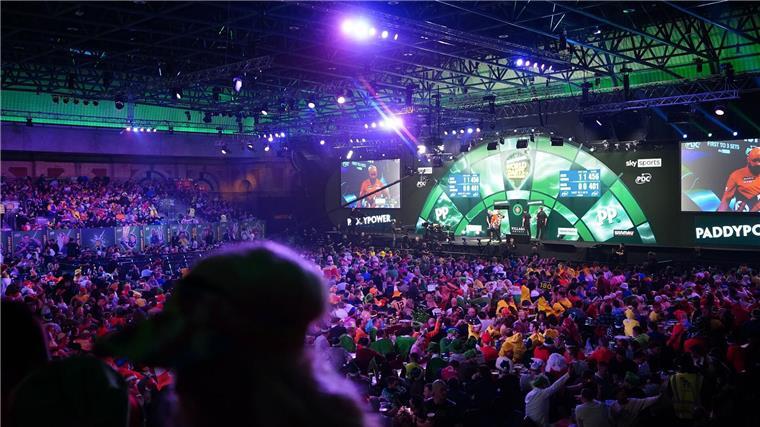 Verband garantiert: Nächste Darts-WM im Alexandra Palace Die West Hall im Alexandra Palace bleibt WM-Standort.
