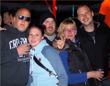 Diese coole Truppe hatte auch viel Spaß. "Rock in den Mai" in Sievern,...