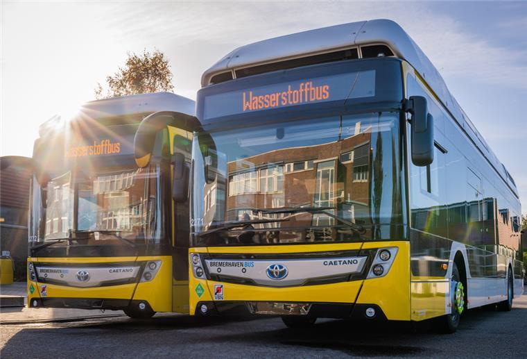 Bremerhaven: Die ersten Wasserstoffbusse sind da Neue Wasserstoffbusse für Bremerhaven