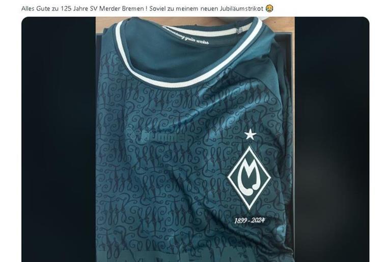 Merder statt Werder: Was sollte dieser Fan nach der Trikot-Panne tun? Diesen Post setzte ein Werder-Fan auf Reddit ab.