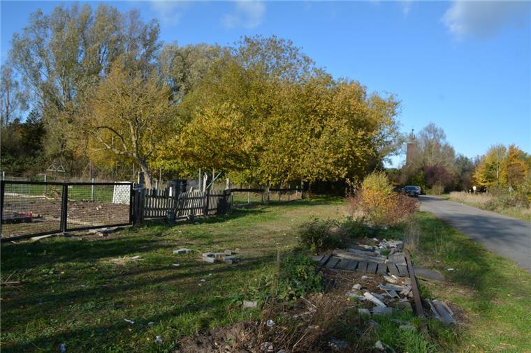 Große Baupläne für die Ladestraße in Brake Dieses Areal zwischen Ladestraße und Bahnlinie, auf dem sich im hinteren Teil Kleingärten befinden, soll bebaut werden. Im Vordergrund sieht man noch Gleise des ehemaligen Eisenbahn-Ausbesserungswerks.