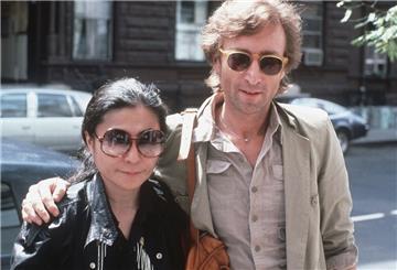  John Lennon und Yoko Ono.
