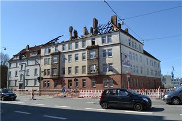 Dieses Gebäude an der Georgstraße in Bremerhaven-Geestemünde ist seit April 2016 eine Brandruine.
