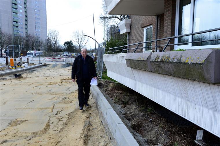 Am Hafentunnel droht ein Baustopp Direkt vor dem Balkon sollen demnächst bis zu 20000 Fahrzeuge fahren. Foto Scheer