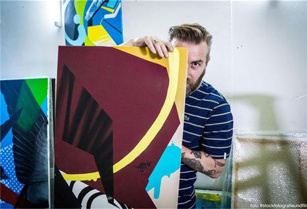 Dirk Mertin stellt in der Galerie Goethe45 aus. 