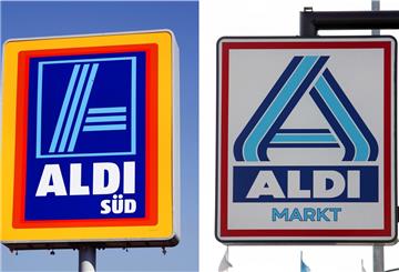 Große Aldi-Werbeschilder