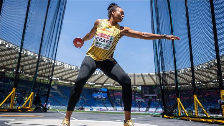 Deutsche Leichtathleten klettern bei Team-EM auf Rang sieben Diskuswerferin Shanice Craft holte mit Rang zwei viele Punkte fürs deutsche Team.
