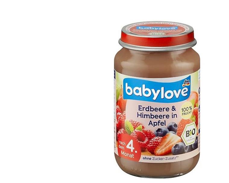 Drogeriekette "dm" ruft verunreinigten Babybrei zurück "dm" ruft das Produkt "babylove Erdbeere und Himbeere in Apfel nach dem 4. Monat" mit dem Mindesthaltbarkeitsdatum 5. Juli 2019 zurück.