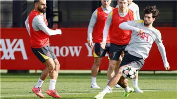 Dominik Szoboszlai im Training des FC Liverpool.