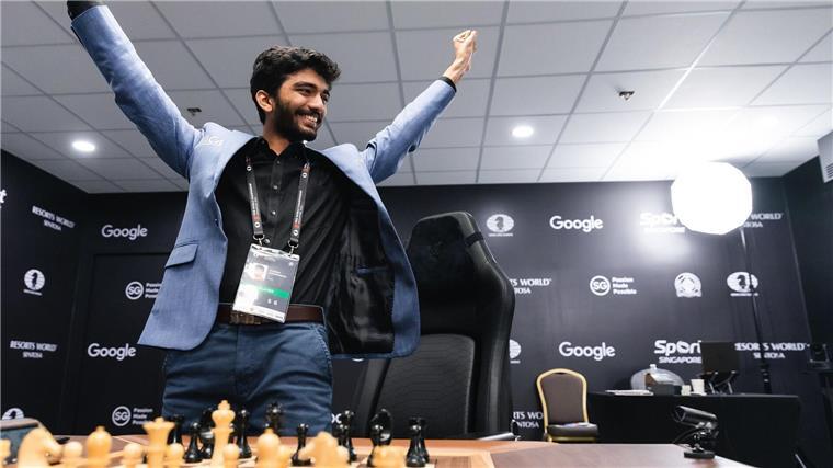 Indisches Wunderkind jetzt jüngster Schach-Weltmeister Dommaraju Gukesh krönt sich mit 18 Jahren zum jüngsten Schach-Weltmeister.