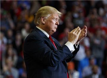 Donald Trump, Präsident der USA, ist guter Dinge. 
