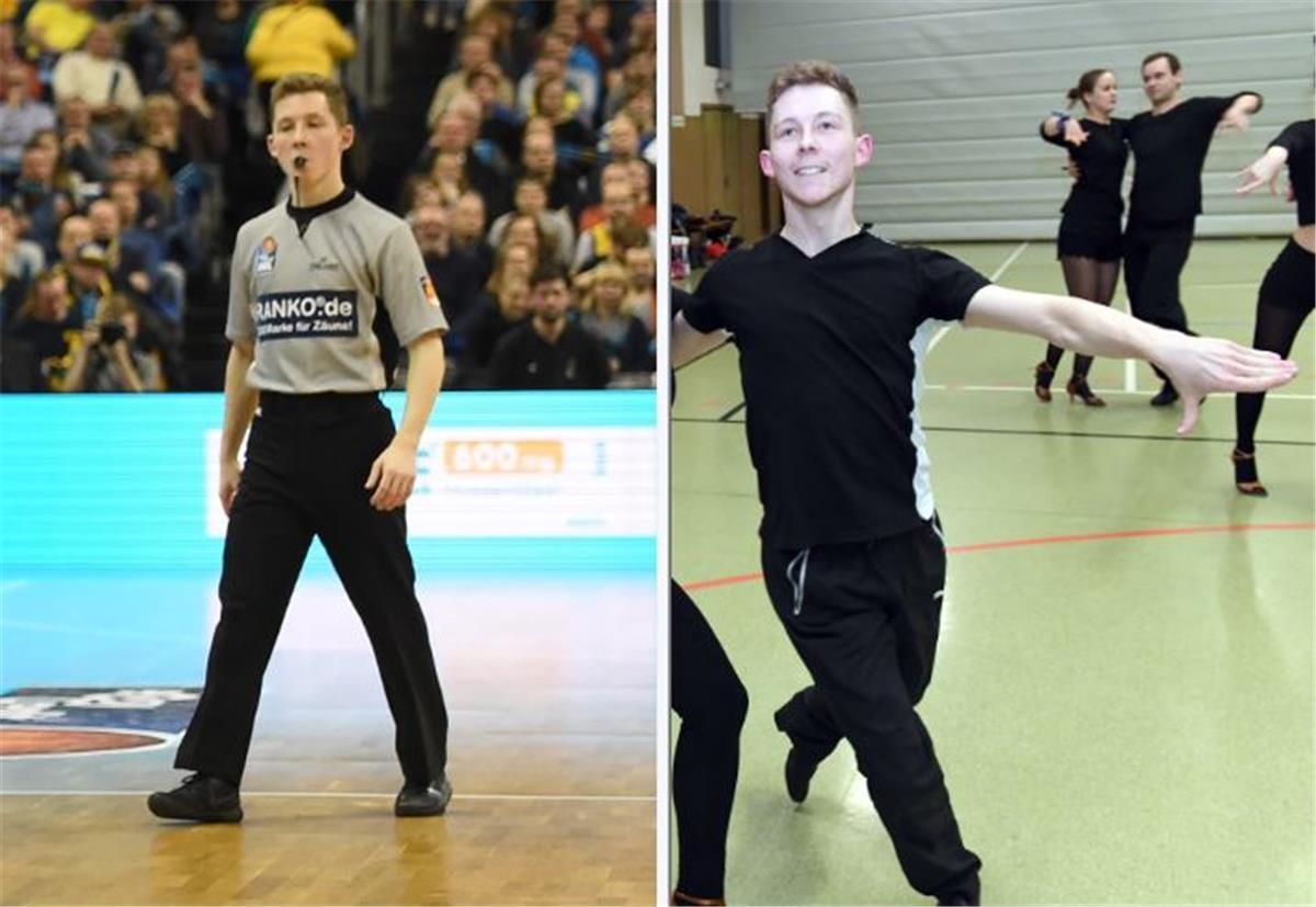 Gleich zweimal Bundesliga: Loxstedter pfeift in der BBL und tanzt für die TSG Doppelter Einsatz: Stefan Fingerling ist BBL-Schiri und Tänzer der TSG Bremerhaven.