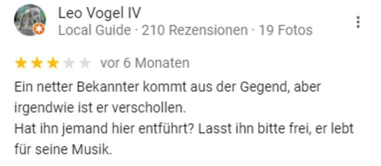Die lustigsten Google-Bewertungen zu Bremerhaven Drei Sterne. Immerhin.