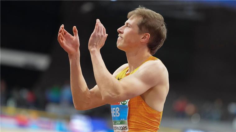Ogunleye strahlt über EM-Silber - Mihambo rettet Bronze Dreispringer Max Heß war glücklich mit EM-Silber.
