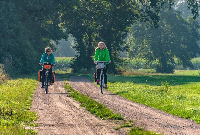Auf dem Drahtesel zum Gold vom Brannenberg Durch Wald und Wiese: Viele Radwege verlaufen auch abseits von Straßen.