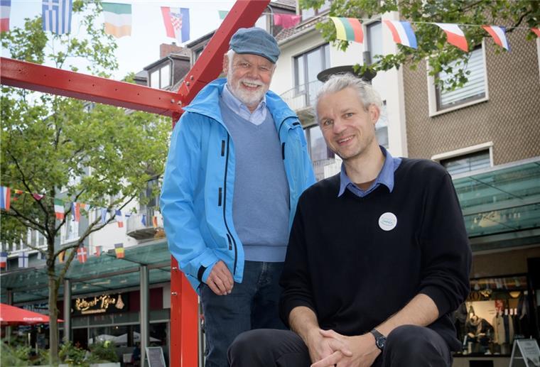 Wer will bei Innenstadt-Entwicklung mitreden? Eberhard Pfleiderer und Felix Liebig.