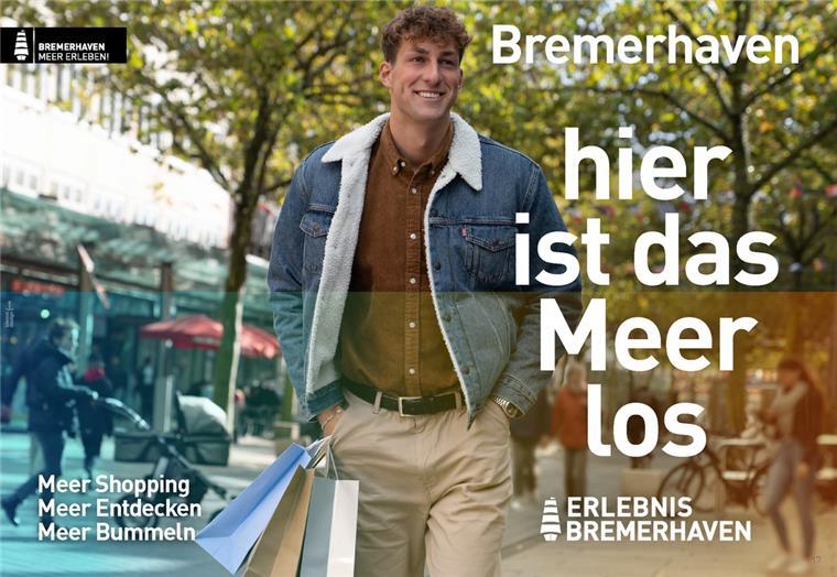 Ein Bild der neuen Imagekampagne Bremerhavens.