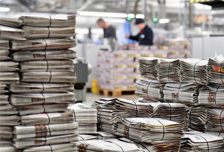 Verzögerung beim Druck: Zeitung kommt später Ein Blick in das Druckzentrum Nordsee. Hier kam es zu Verzögerungen.