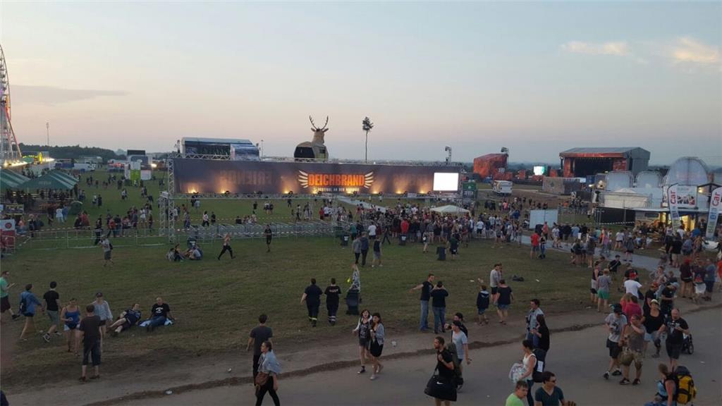Ein Blick über das Festival-Gelände