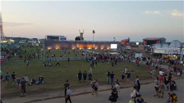 Ein Blick über das Festival-Gelände