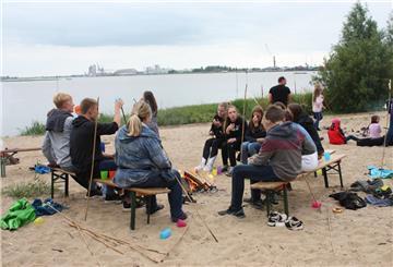 Lagerfeuer am Strand
